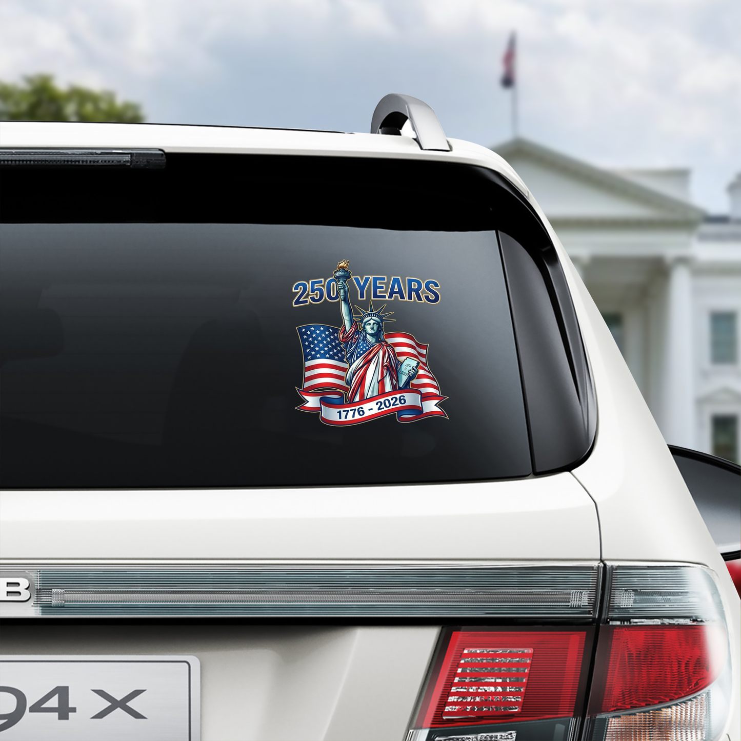 America 250 Freedom Decal Sticker – Patriotic Car Window Graphic