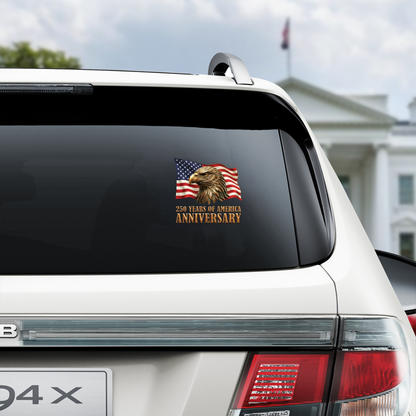 USA 250 Liberty Window Decal – American Anniversary Vinyl Sticker