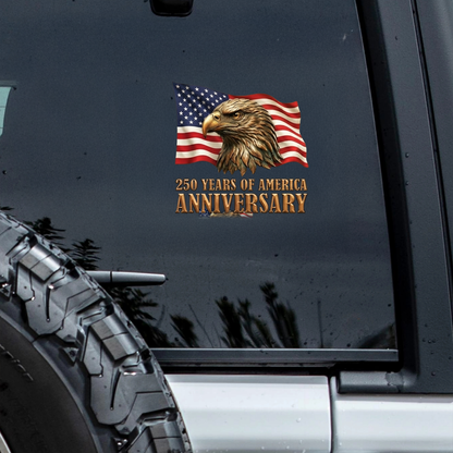USA 250 Liberty Window Decal – American Anniversary Vinyl Sticker