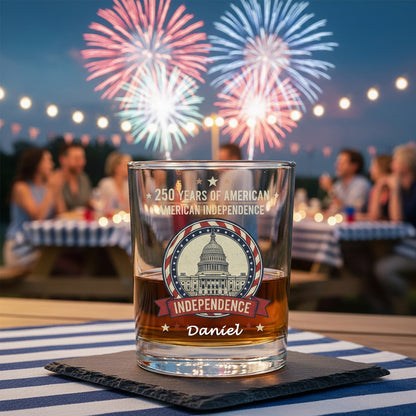 250 Years Of America Whiskey Glass