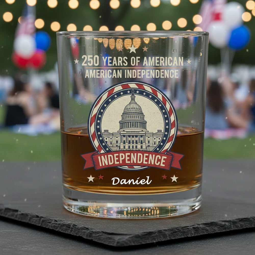 250 Years Of America Whiskey Glass