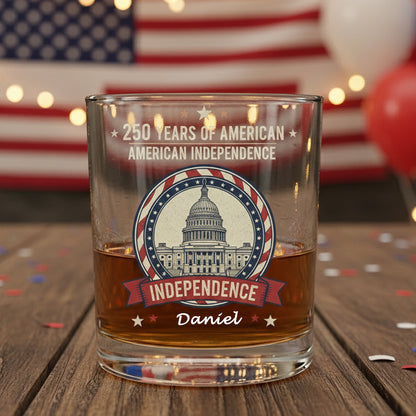250 Years Of America Whiskey Glass
