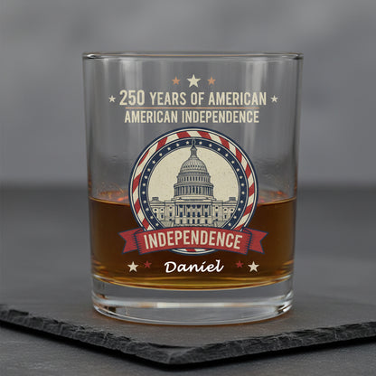 250 Years Of America Whiskey Glass