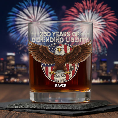 250 Years Of Defending Liberty Whiskey Glass