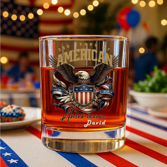 250 Years Of Freedome America Whiskey Glass