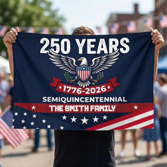 USA 250th Anniversary House Flag Semiquincentennial 1776-2026