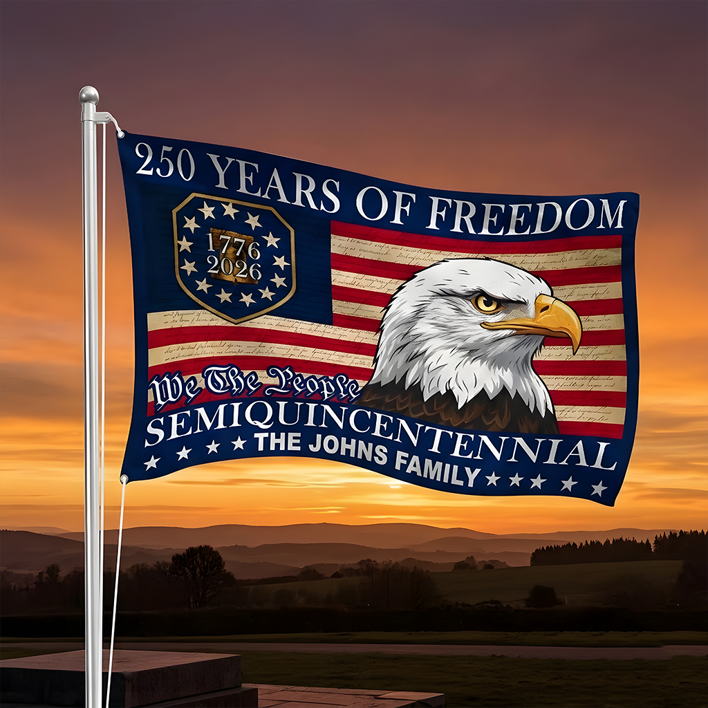American Eagle Semiquincentennial Flag - 250 Years of Freedom