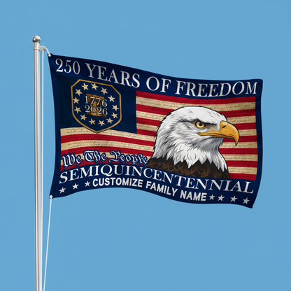 American Eagle Semiquincentennial Flag - 250 Years of Freedom