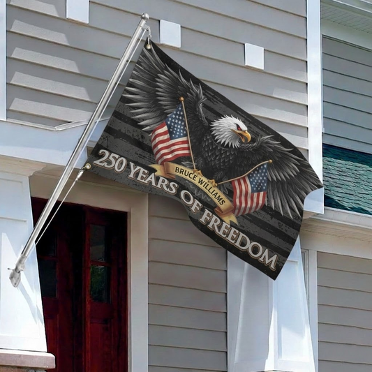 250 Years of Freedom American House Flag USA Semiquincentennial 1776–2026