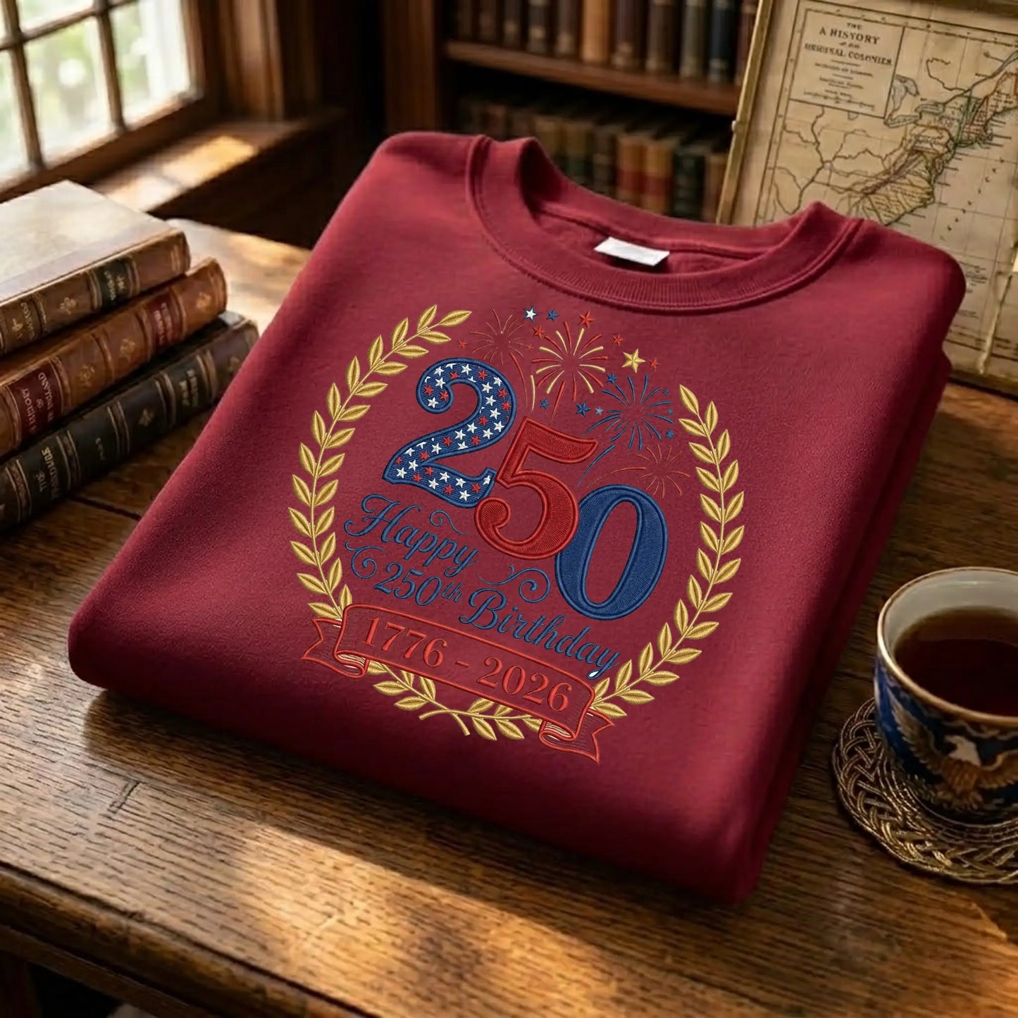 USA 250th Anniversary - Patriotic Embroidery Machine Design