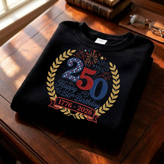 USA 250th Anniversary - Patriotic Embroidery Machine Design