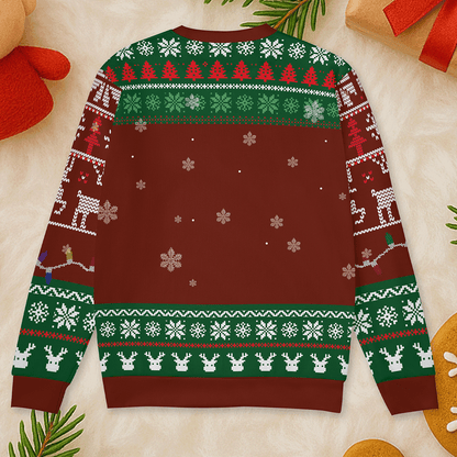 OMG Santa I Know Him Sweater – Personalized Photo Ugly Christmas Sweater