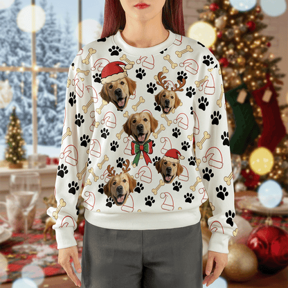 Personalized Funny Face Pet Ugly Christmas Sweater