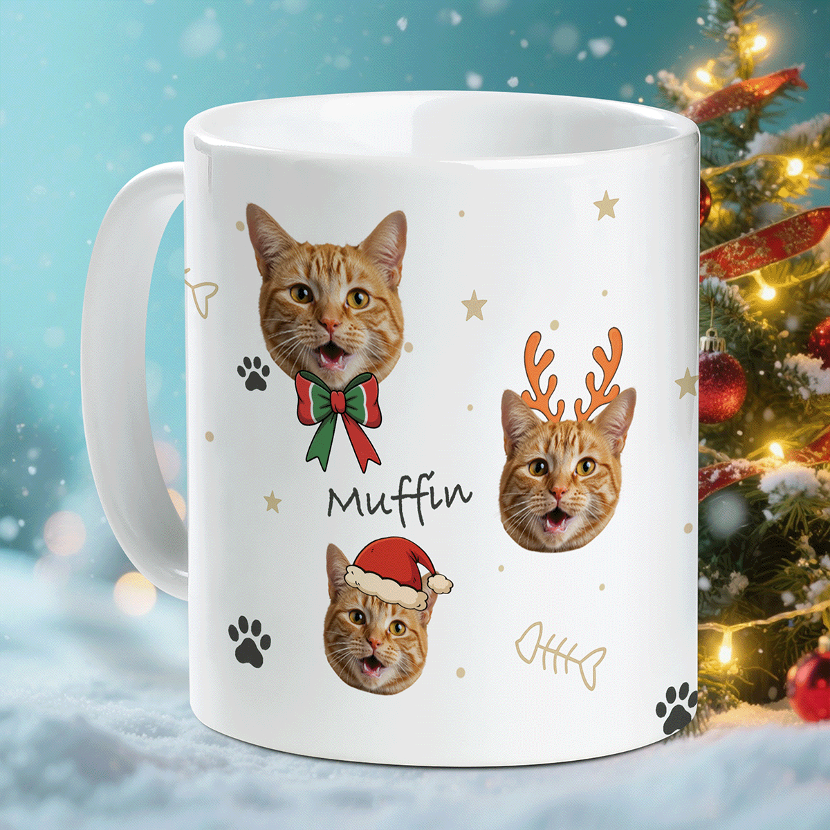 Personalized Pet Christmas Mug