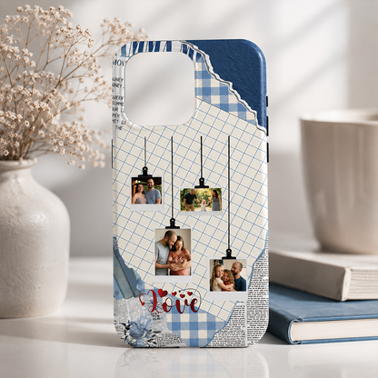 Personalized Photo Phone Case – “Love Dad” Custom Family Gift