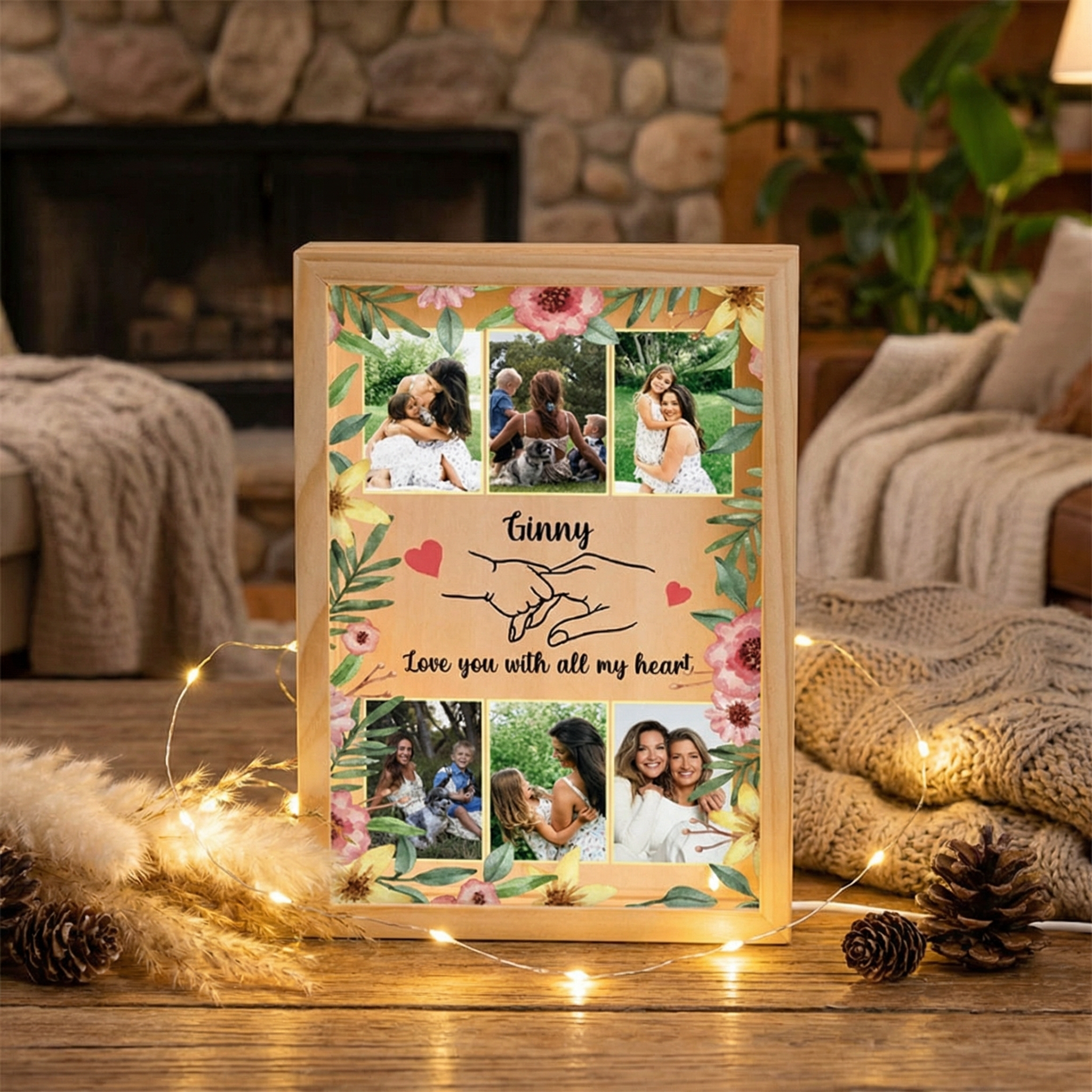 Personalized Photo Frame Light Box for Mom | Mother’s Day & Birthday Gift