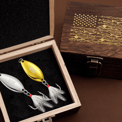 Personalized Engraved Fishing Lure for Dad – Custom Name Fishing Gift