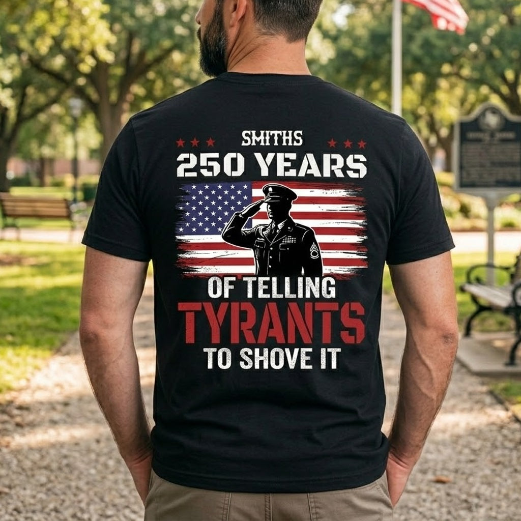 250 Years USA 250th Anniversary America Celebration Back Side Shirt
