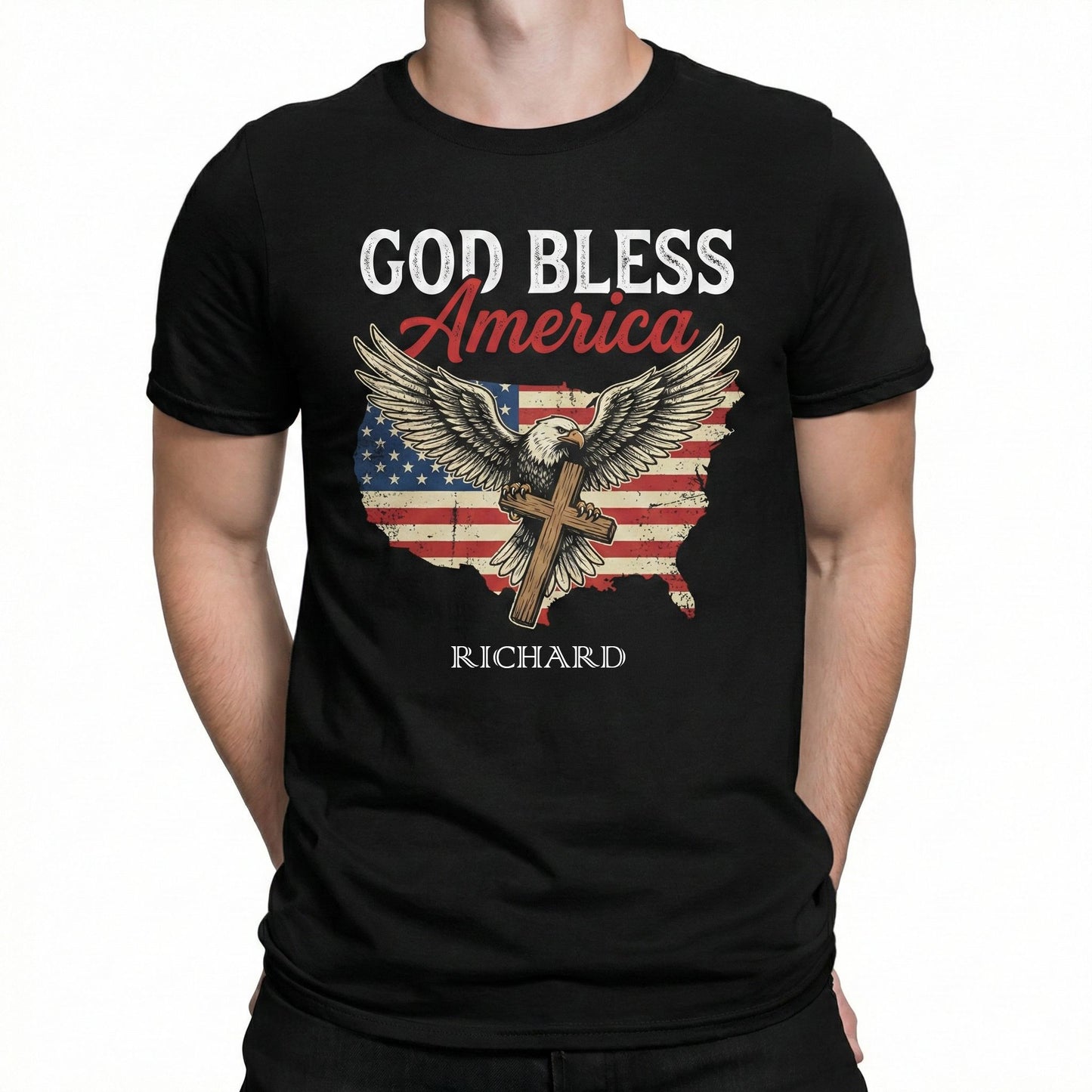 Patriotic 250th Anniversary God Bless America Eagle 1776–2026 Shirt