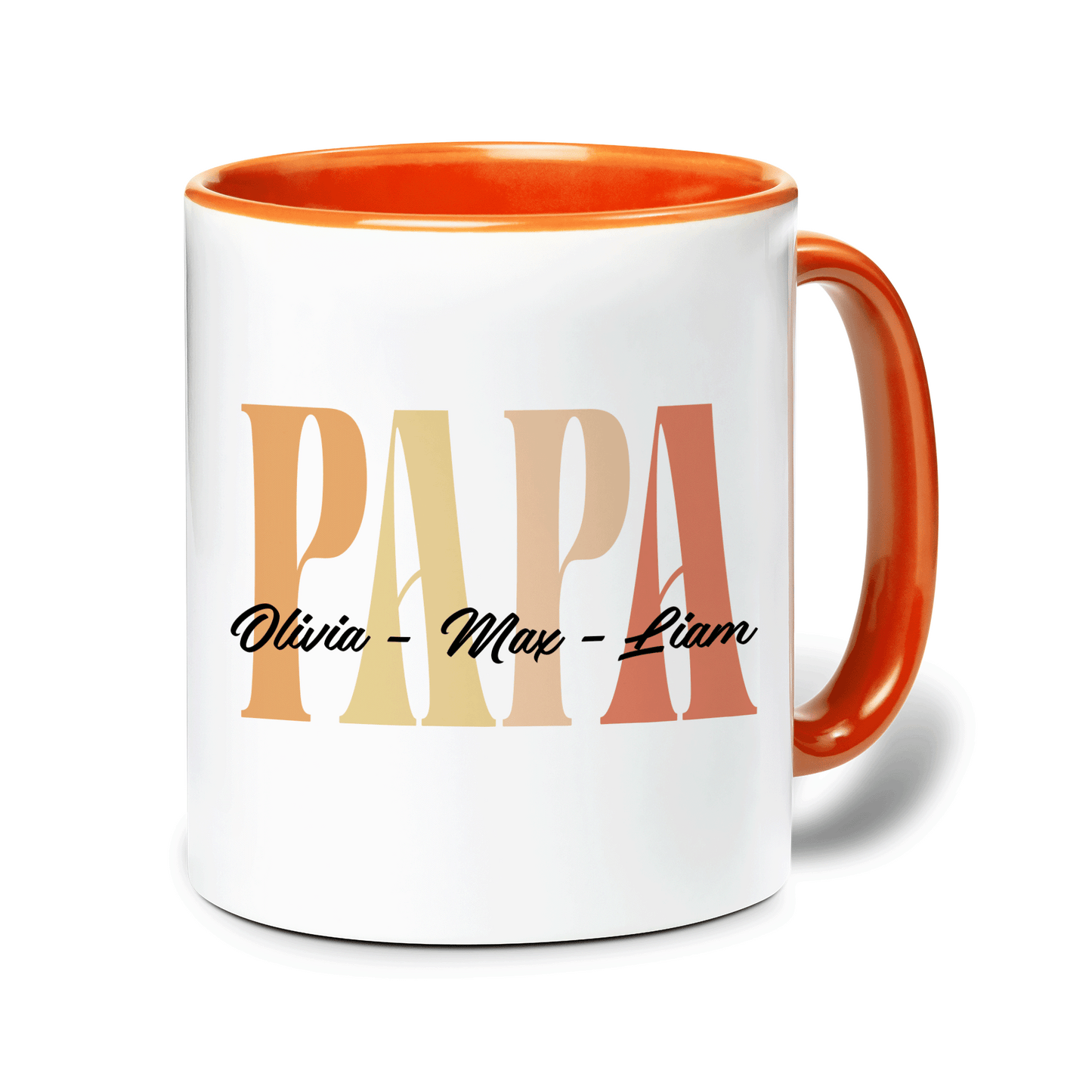 Personalized Papa Accent Mug – Custom Name Coffee Mug for Papa