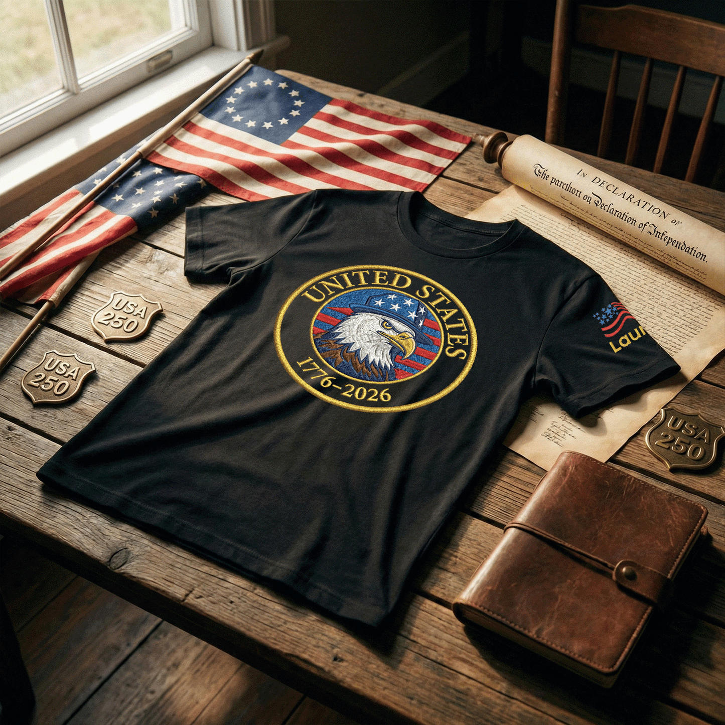 America 250th Anniversary T-Shirt - United States 1776-2026 Patriotic Pride Tee