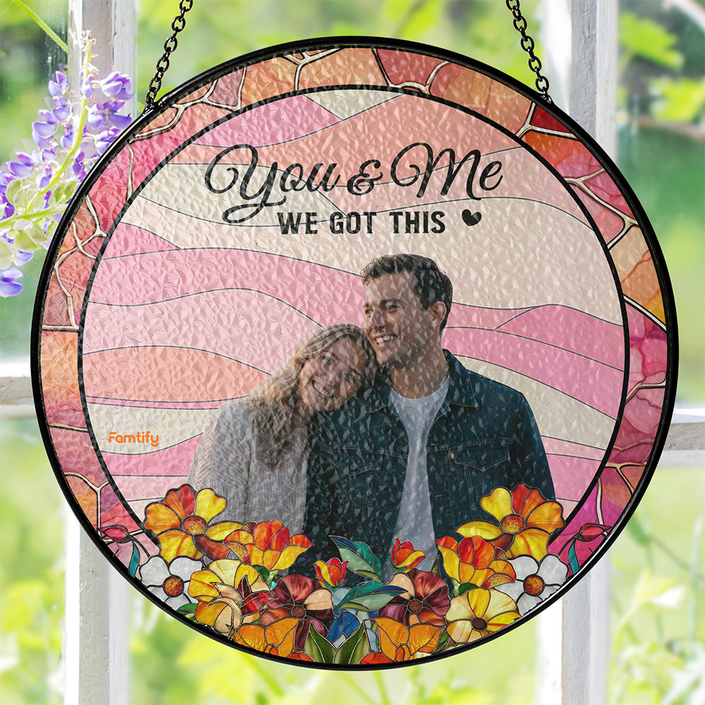 We Got This Personalized Stained Glass Suncatcher