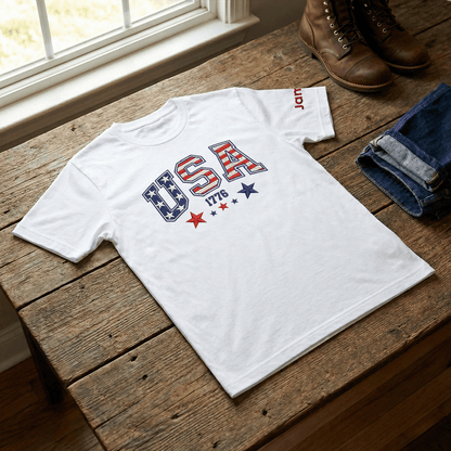 America 250th Anniversary 1776-2026 Embroidered T-Shirt