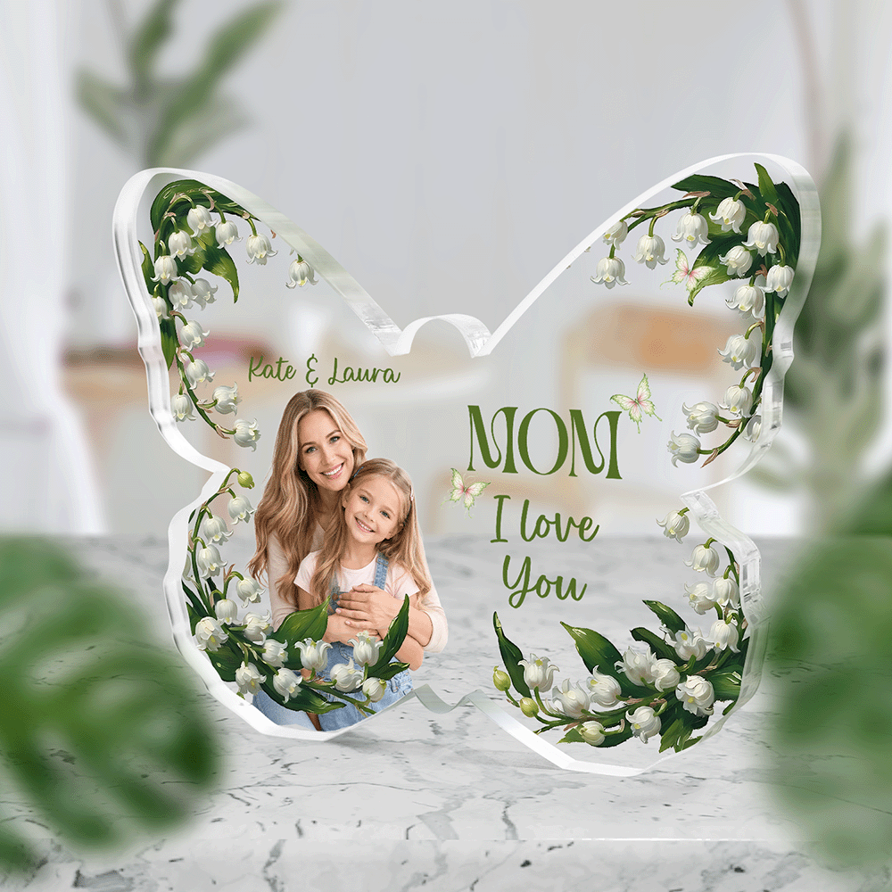 Butterfly Memories – Personalized Acrylic Family Keepsake – Mother’s Day Gift for Mom Plaque