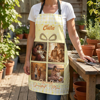 Custom Photo Apron for Mom – Mother’s Day Gift