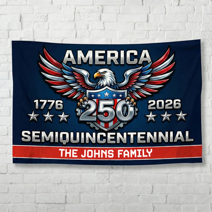 America 250 Years Semiquincentennial Double-Sided House Flag