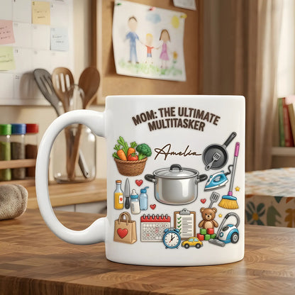 Heartfelt Message Design – Personalized Mom Mug – Mother’s Day Gift for Mom – Custom Name Ceramic Mug