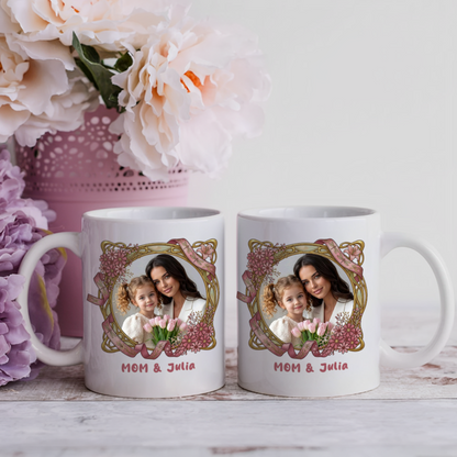 The Love Between a Mother & Daughters Is Forever – Meaningful Family Gift for Mom & Daughters – Personalized Mug