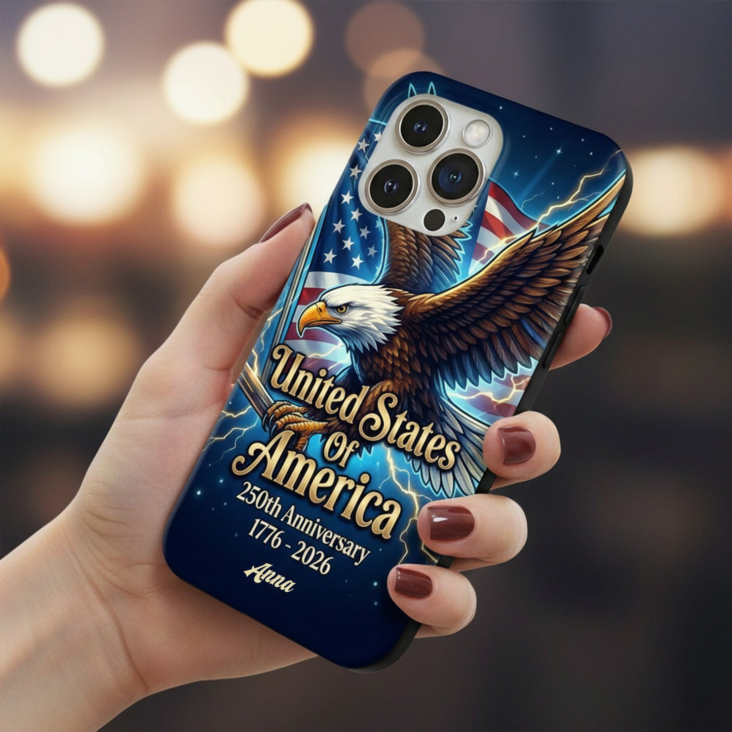 Personalized USA 250th Anniversary Phone Case