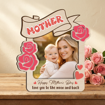 Best Mom Ever Photo Frame – Mother’s Day Gift for Mom & Nana – Personalized Car Visor or Fridge Magnet Frame