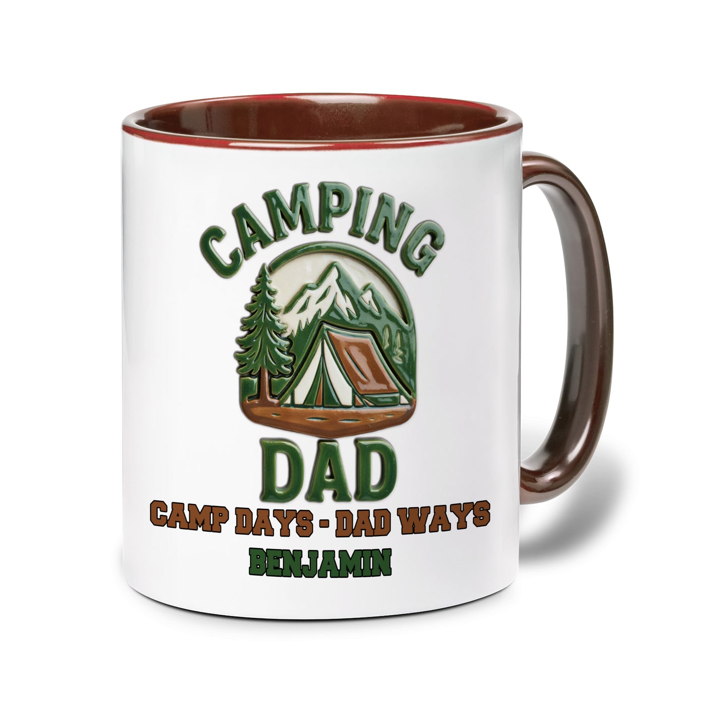 Personalized Camping Mug for Dad – Custom Name Coffee Mug Gift for Father