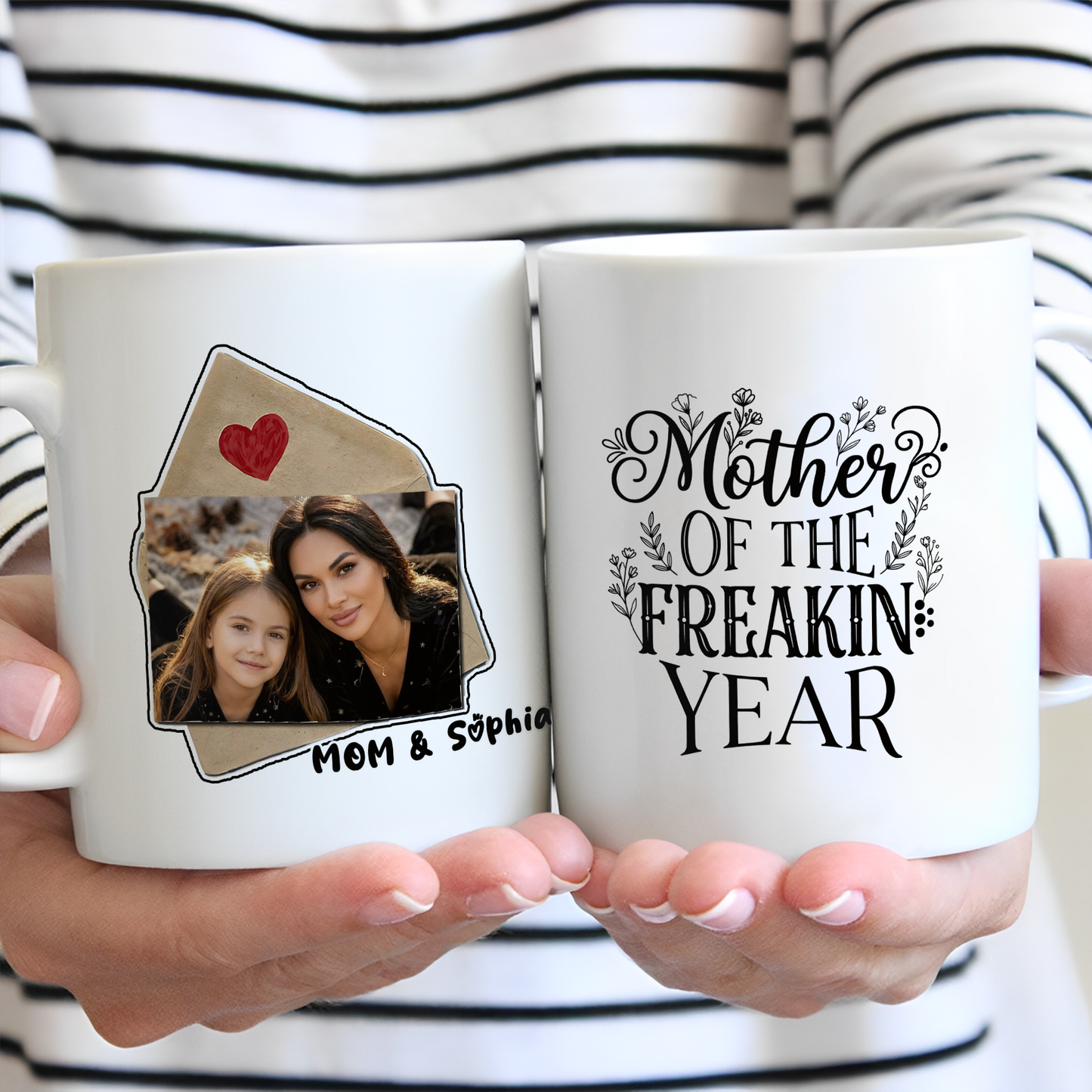 Mom & Daughter Vibes – Custom Mug for Daughter Heartfelt Family Keepsake Gift