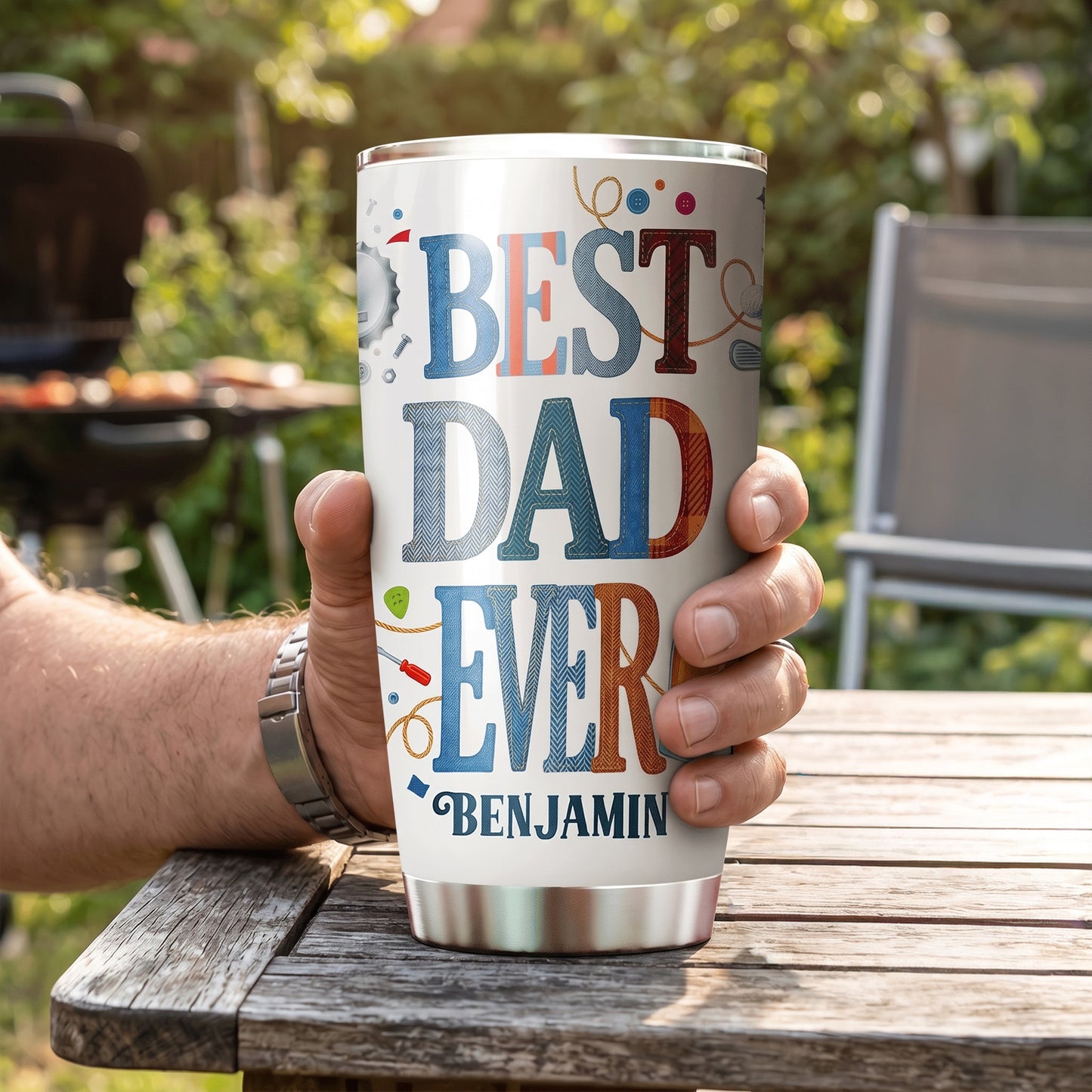 Best Dad Ever 20oz Tumbler – Father’s Day Gift Cup for Dad