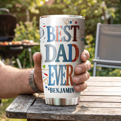 Best Dad Ever 20oz Tumbler – Father’s Day Gift Cup for Dad