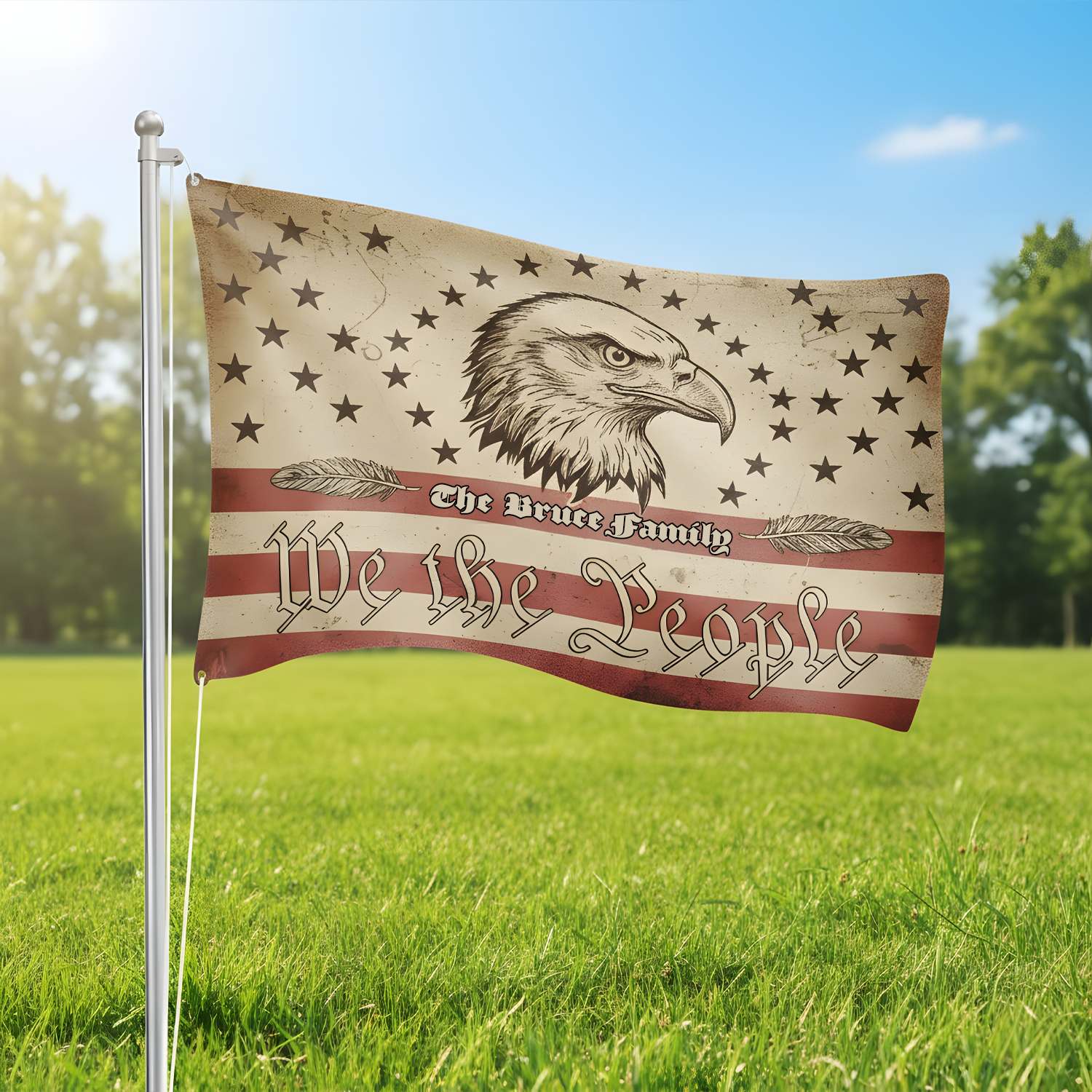 We the People - 250 Years America Anniversary House Flag