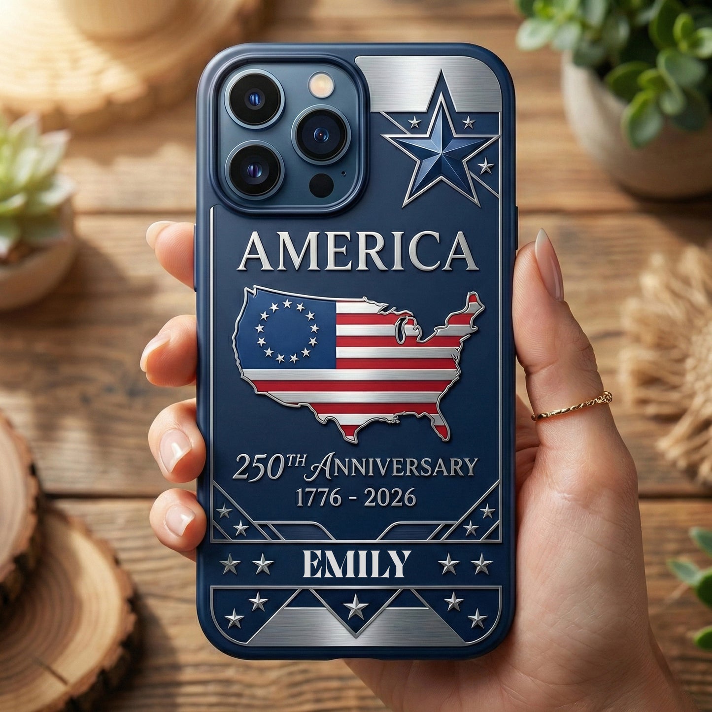 Personalized Name America 250th Anniversary Phone Case