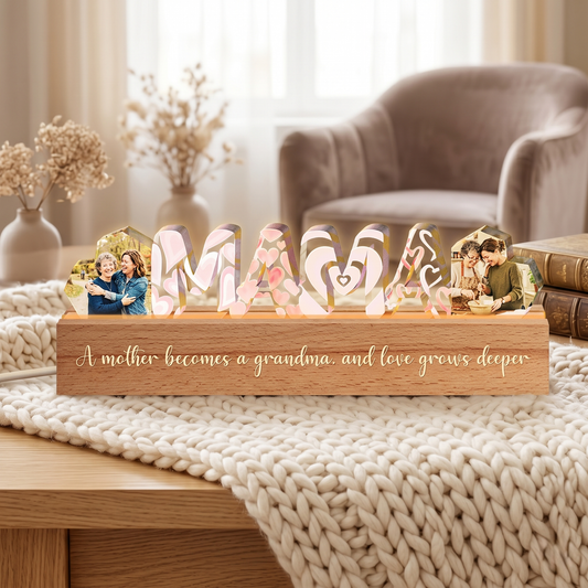 We Love You, Mom - Custom Photo LED Night Light - Personalized Mother's Day Family Keepsake Gift