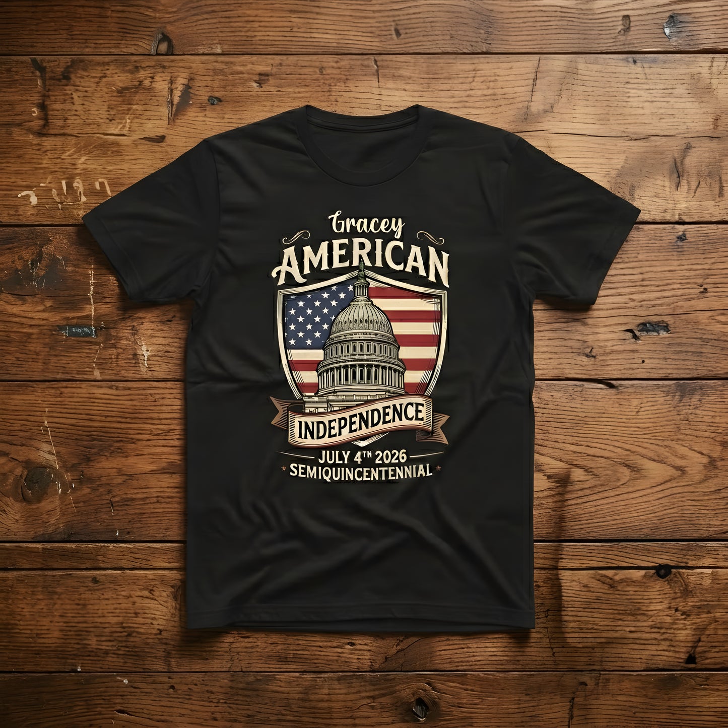 250 Years of America T-Shirt – Independence Day 2026 Semiquincentennial Patriotic Shirt