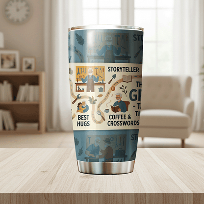 The Legendary Grandpa 20oz Tumbler – Stainless Steel Travel Mug Gift for Grandpa