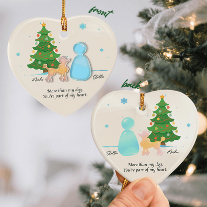 More Than My Dog - Personalized Dog Lover Ceramic Acrylic Ornament