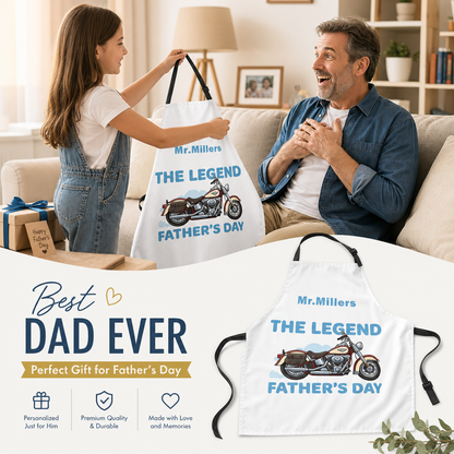 The Legend Father’s Day Apron – Funny BBQ & Cooking Gift for Dad