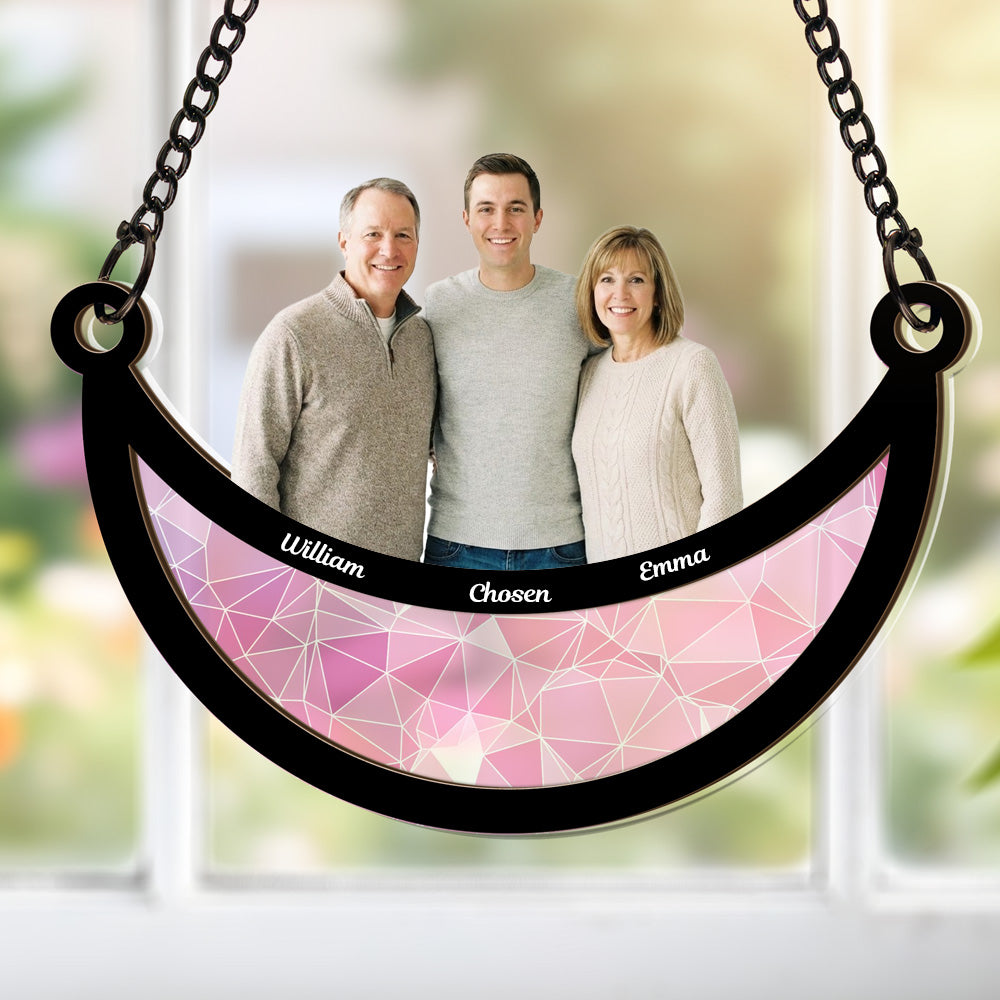 Personalized Photo Acrylic Suncatcher Gift for Mom and Grandma