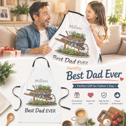 Best Dad Ever Apron – Funny Cooking & BBQ Gift for Dad