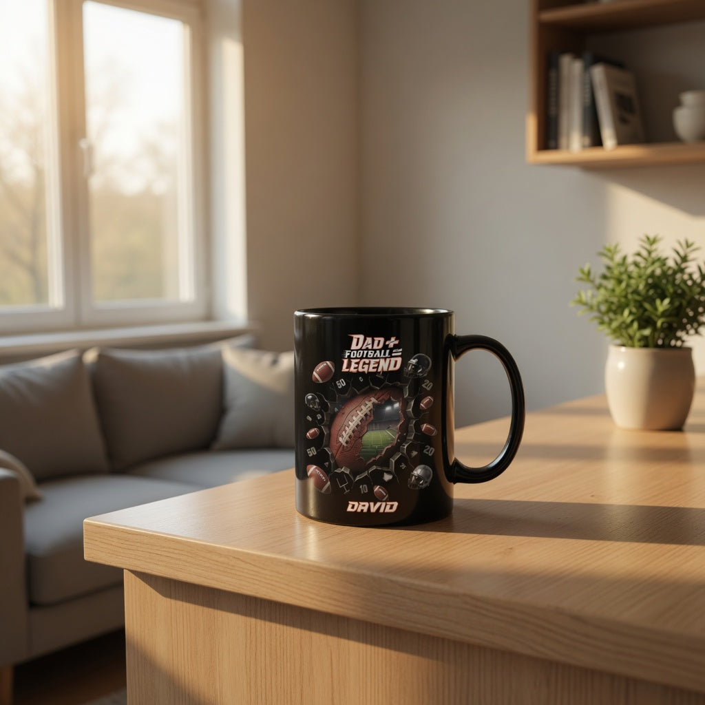 Legend Dad Football Mug – Best Gift for Dad Who Loves Football