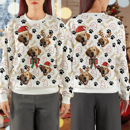 Personalized Funny Face Pet Ugly Christmas Sweater