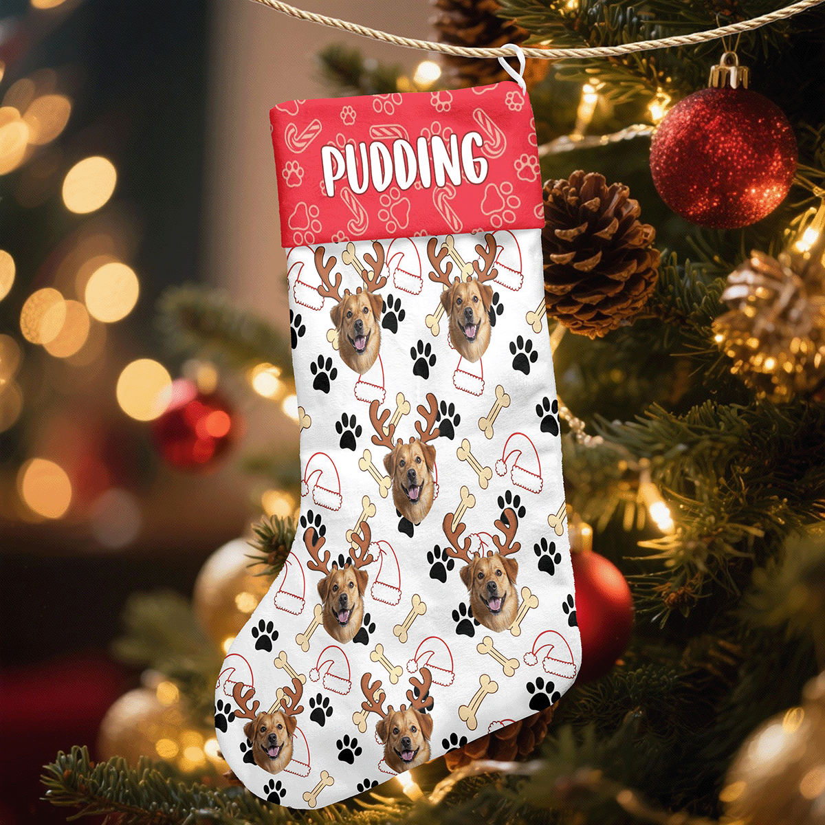 Personalized Dog Christmas Stocking